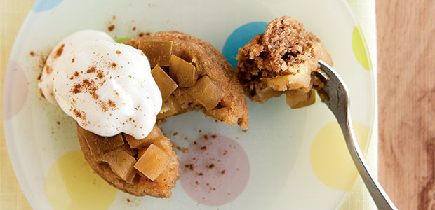 Upside-Down Baby Apple Cakes