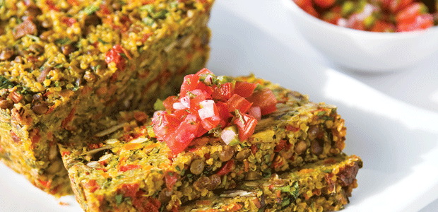 Curried-Lentil Quinoa Loaf