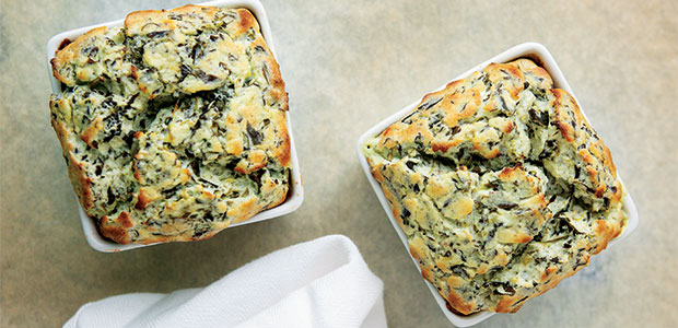 Spinach and Tomato Soufflés