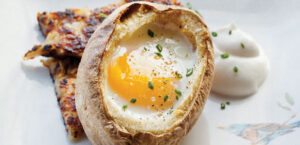 Egg Baked in Potato