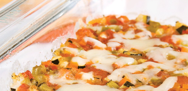 Garden Vegetable Casserole with Rice