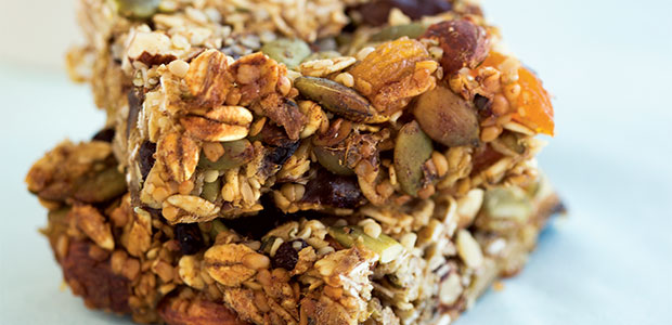 Sticky Fruit and Oat Squares