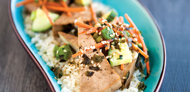 Teriyaki Tofu Rice Bowl