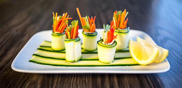 Vegetable Sushi Rolls with Ricotta Butter