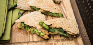 Asparagus Mushroom Quesadillas