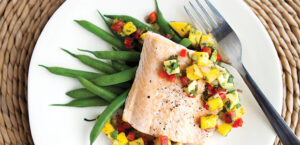 Roasted Arctic Char with Avocado Mango Salsa