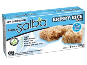 New & Improved Source Salba Krispy Rice Bars
