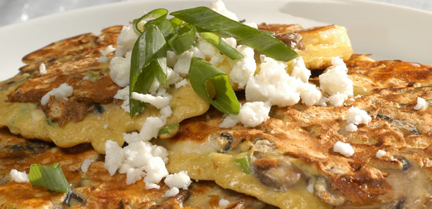 Savoury Pancakes With Wild Mushrooms and Grains