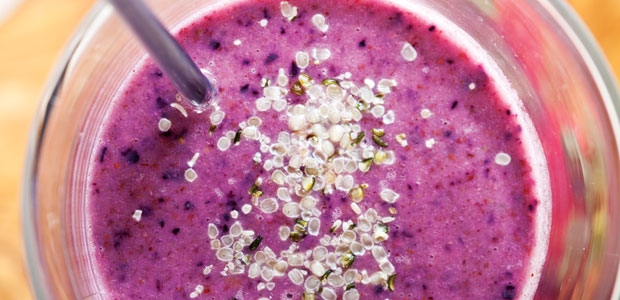 Very Berry Hemp Date Smoothie