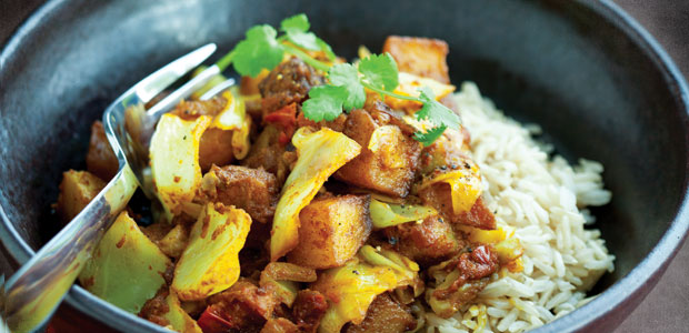 Cabbage and Potato Curry