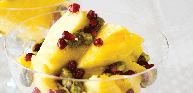 Honey-Drizzled Pineapple Pistachio Salad