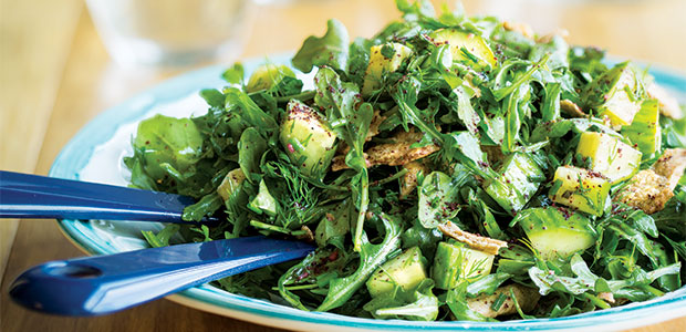 Arugula Fattoush with Spring Herbs