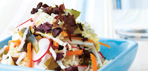 Wakame and Spring Vegetable Coleslaw