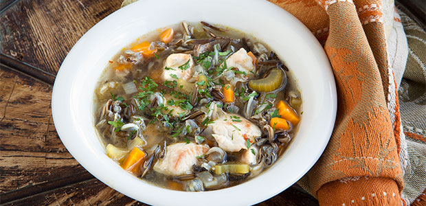 Turkey, Mushroom, and Wild Rice Soup