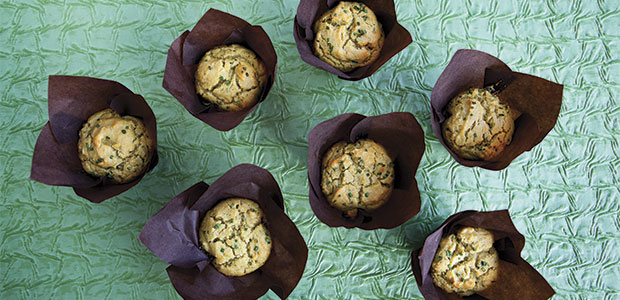 Savoury Green Pea Muffins
