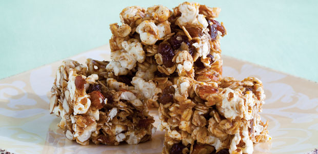 Popcorn Almond Bars