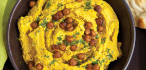 Curried Hummus with Crunchy Garam Masala-Roasted Chickpeas