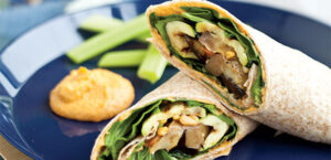 Spicy Mediterranean Wraps