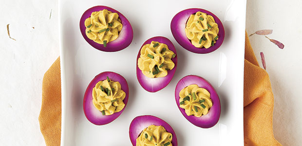 Beetroot Pickled Devilled Eggs