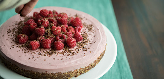 No-Bake Raspberry Cheesecake