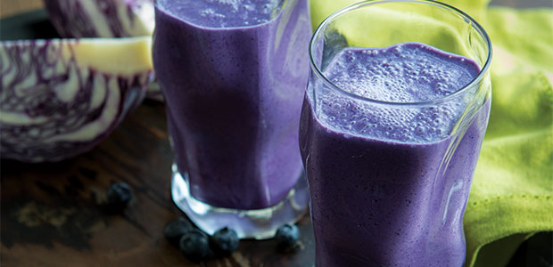Cabbage Blueberry Smoothie