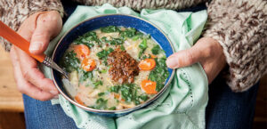 Tri-coloured Quinoa Chowder