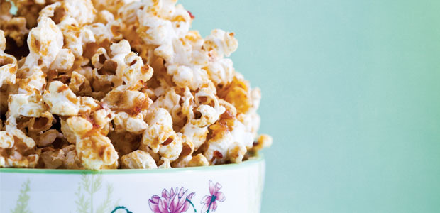 Sticky Maple Date Popcorn
