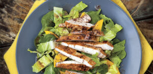 Turkey Mango Salad with Raspberry Poppy Seed Vinaigrette
