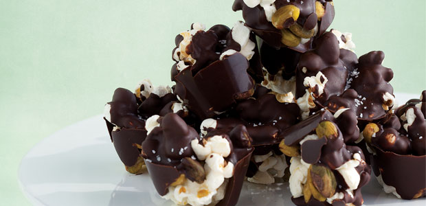 Chocolate-Covered Popcorn Cups
