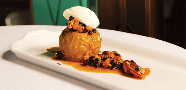 Whole Baked Apple Crumble