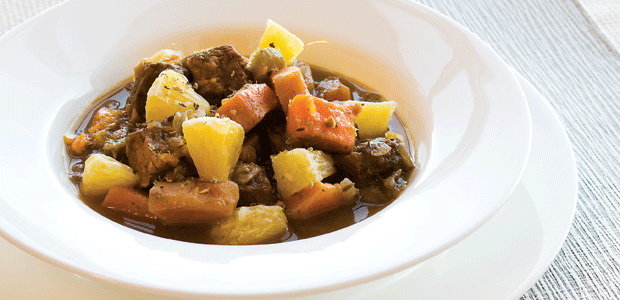 Beef Stew with Sweet Potatoes and Orange