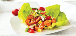 Salmon Ceviche Wraps with Tomato Pineapple Salsa