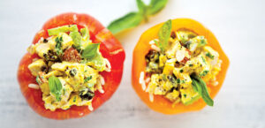 Chicken Salad and Rice Stuffed Tomatoes