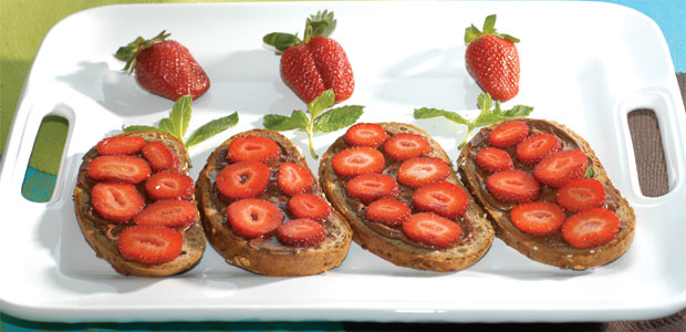 Chocolate and Strawberry Sandwiches