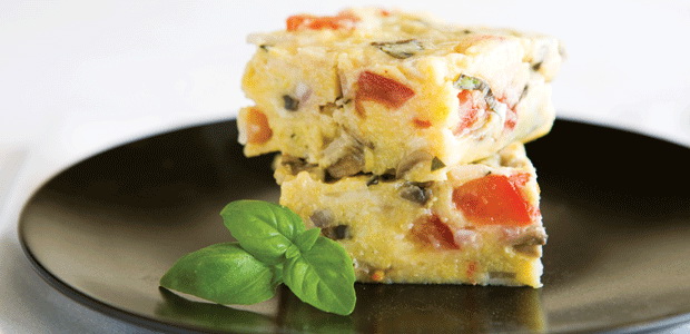 Polenta Pizza Squares