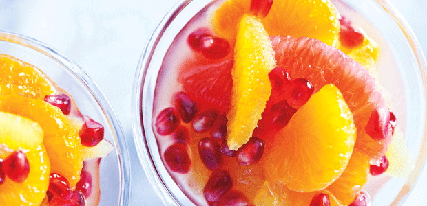 Citrus and Pomegranate Seed Cocktail