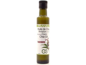 Organic raw cold-pressed chia oil