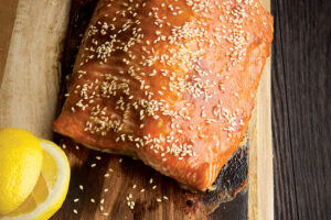 Cedar Planked Maple Miso Salmon
