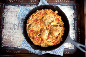 Mediterranean Chicken and Lentils