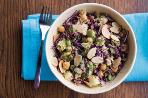 Sweet and Spicy Quinoa, Cabbage and Apple