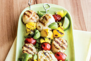 Mango Scallop Kebabs