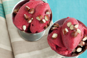 Razzle Dazzle Banana Soft Serve-with-Maple-Almond-Crunch