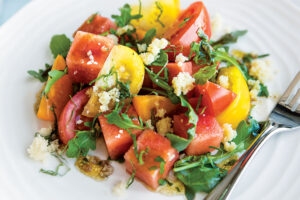 Watermelon and Heirloom Tomato Salad
