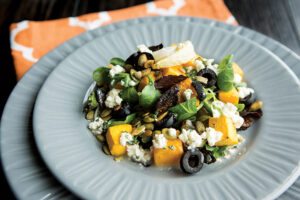 Butternut Fig Salad with Feta Dressing