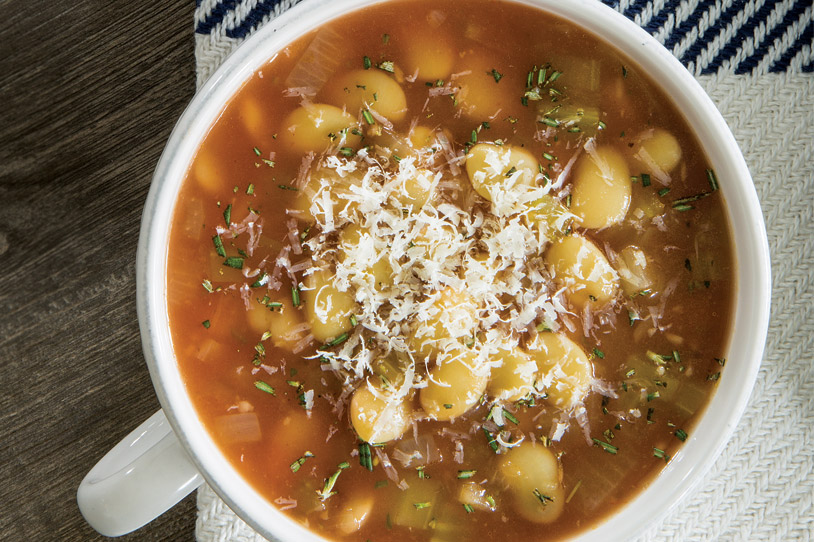 Tomato Herb Butter Bean Soup
