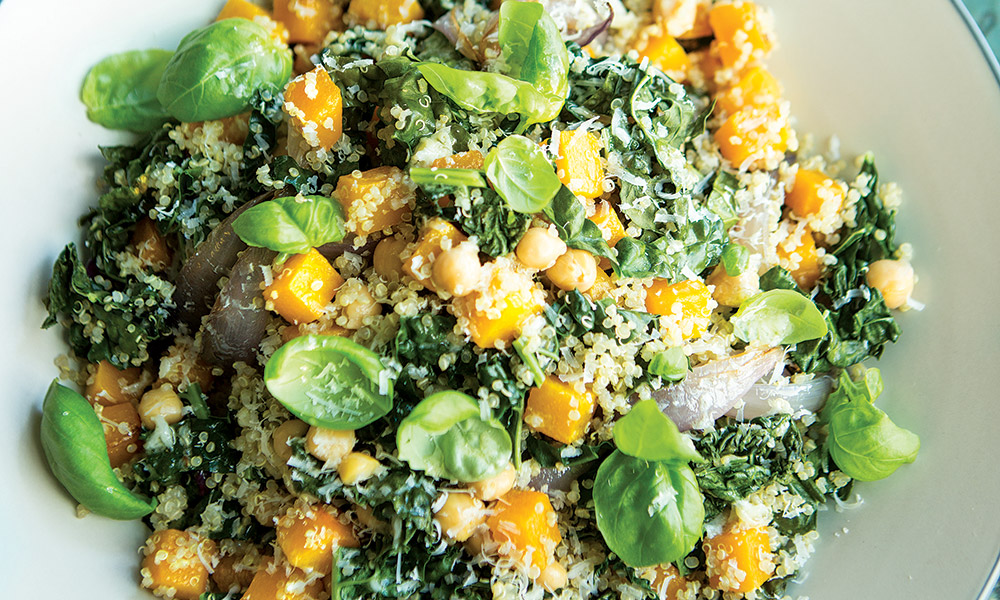 Tuscan Kale, Squash, and Quinoa Salad