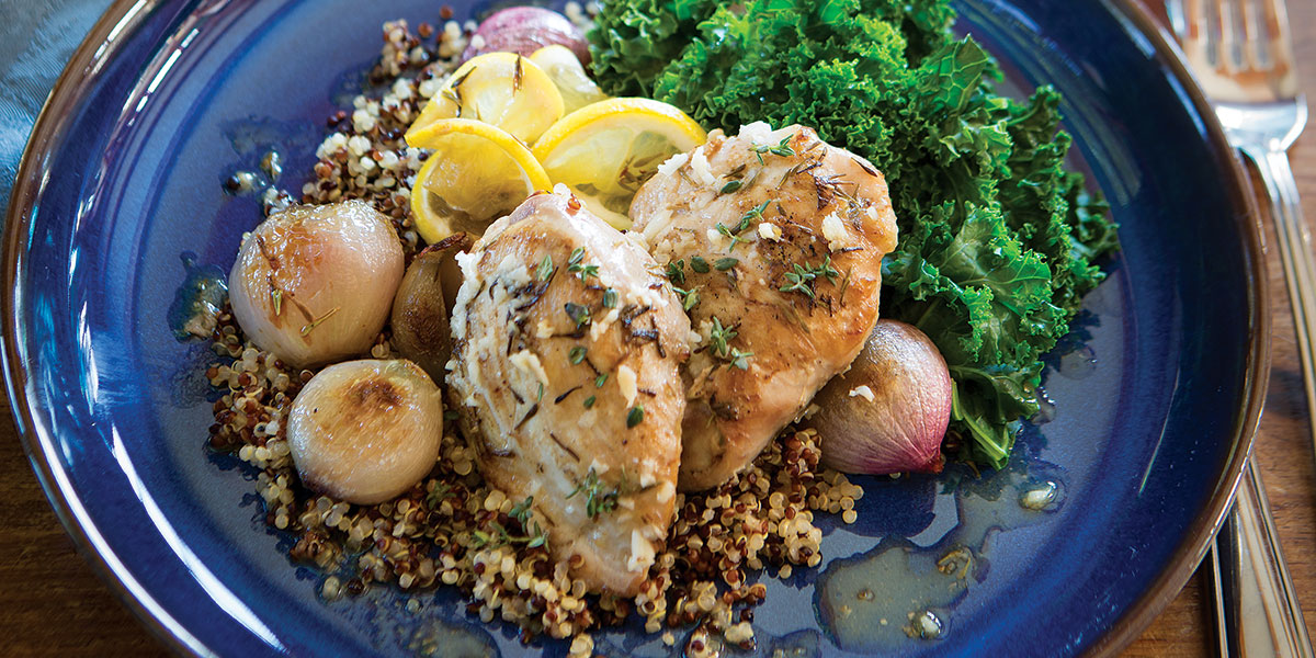 Lemon Thyme Chicken and Shallots