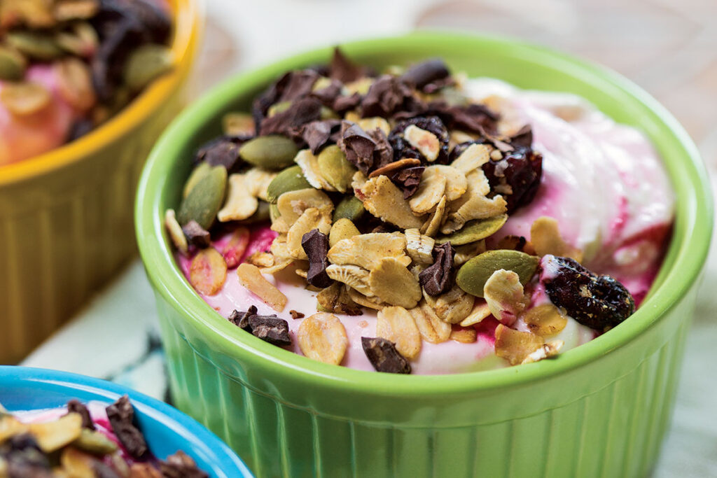 Beet Yogurt Muesli Bowl