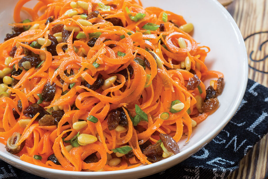 Carrot “Noodle” Salad with Lemon Miso