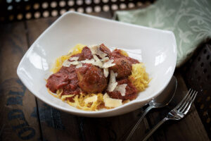 Spaghetti Squash and Meatballs